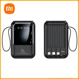 Mini Pin sạc dự phòng với bốn được xây dựng trong cáp, 20000mAh dung tích lớn đồ sạc di động