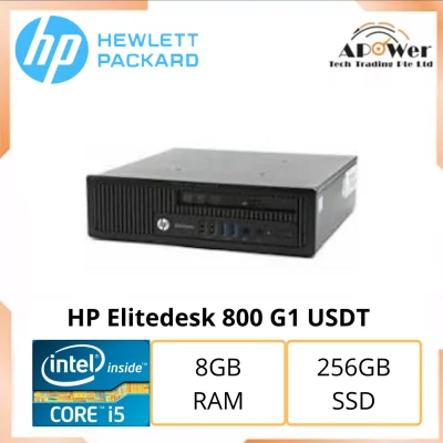 HP Elitedesk 800 G1 USDT / Intel Core i5-6th Gen / 8GB RAM / 256GB SSD / WIN 10 / 2 Months Warranty