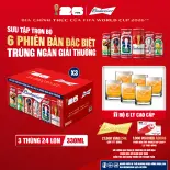 Combo 3 Thùng 24 Lon Bia Budweiser Sleek Can Chính Hãng (330ml/lon)