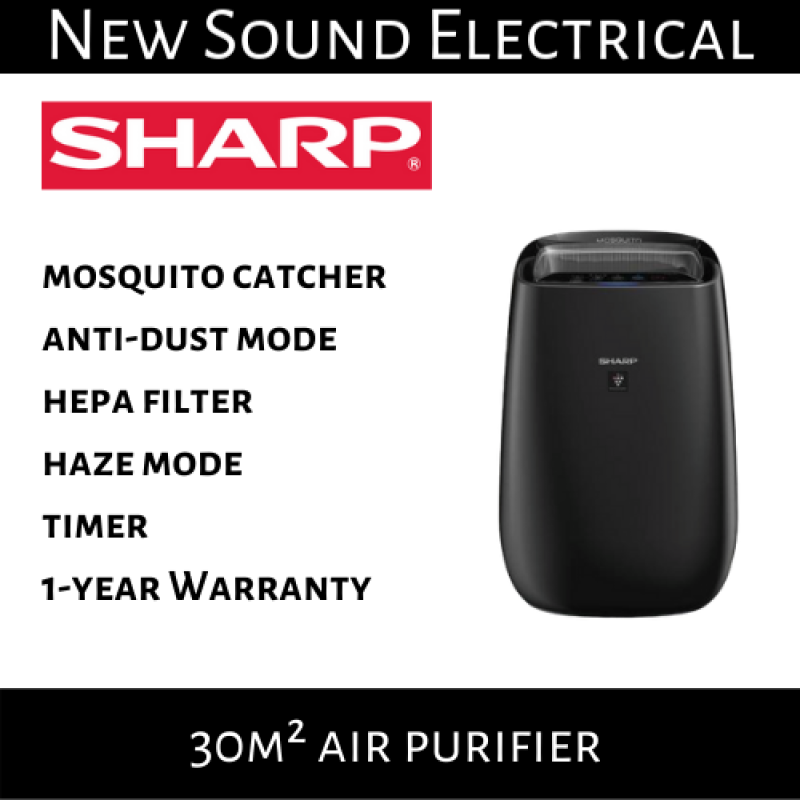 Sharp FP-JM40E-B 30m² Air Purifier with Mosquito Catcher | 1-year Local Warranty Singapore