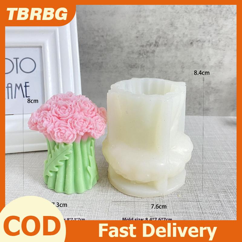 TBRBG Tulip Bó Silicone Khuôn Tự Làm Hoa Hương Thơm Nến Khuôn Nến Làm Cung Cấp Quà Tặng Ngày Valentine