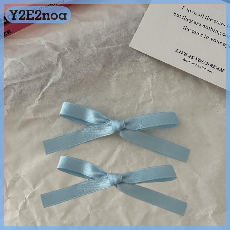 Y2E2noa 2 cái kẹp tóc nơ dễ thương ngọt ngào Kẹp tóc nơ ba lê ngọt ngào kẹp tóc kẹp tóc dễ phối phon