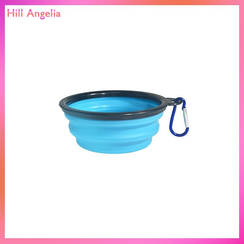 [Hill Angelia] Đóng Mở Mèo Con Chó Vật Nuôi Gấp Silicone Bát Du Lịch Ngoài Trời Xách Tay Con Chó Con Thực Phẩm Container Trung Chuyển Món Ăn Bát Vật Nuôi Nguồn Cung Cấp - 4