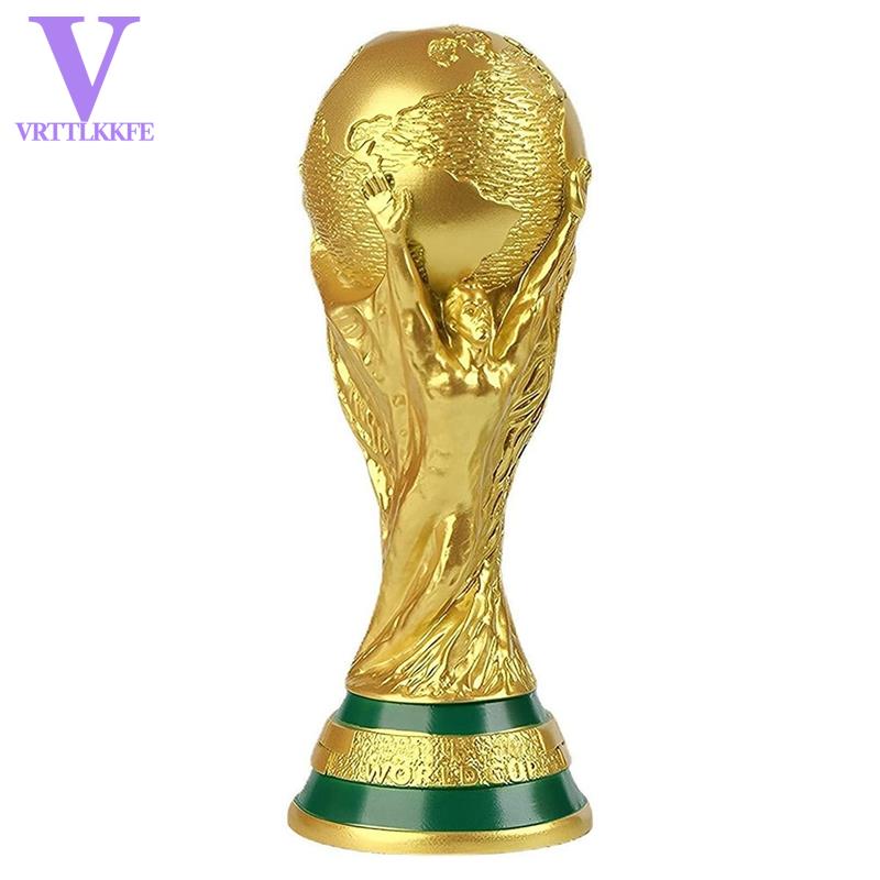 2022 Soccer Ball 2022 Qatar Trophy Full Gold Plated Resin Cup Model Souvenir