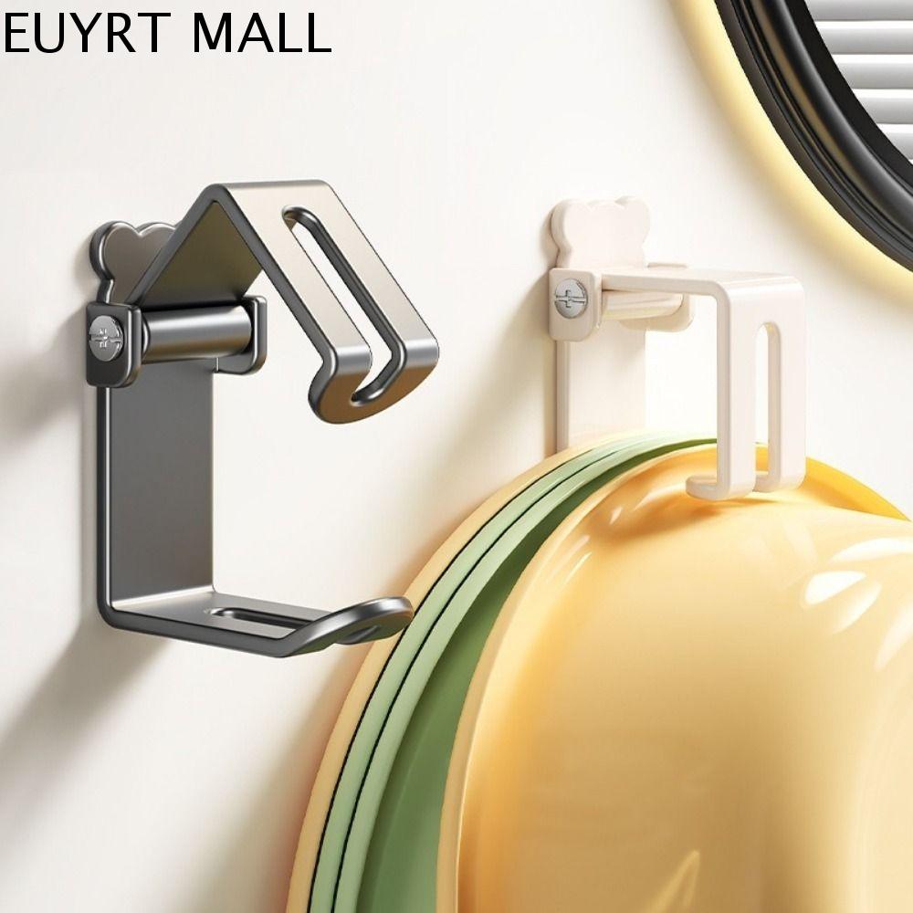 EUYRT 2 Pieces Thép carbon Móc treo chậu rửa Gắn tường Không cần đục lỗ Giá đỡ chậu rửa Thực tế Có thể điều chỉnh Giá đỡ chậu rửa  Phòng tắm