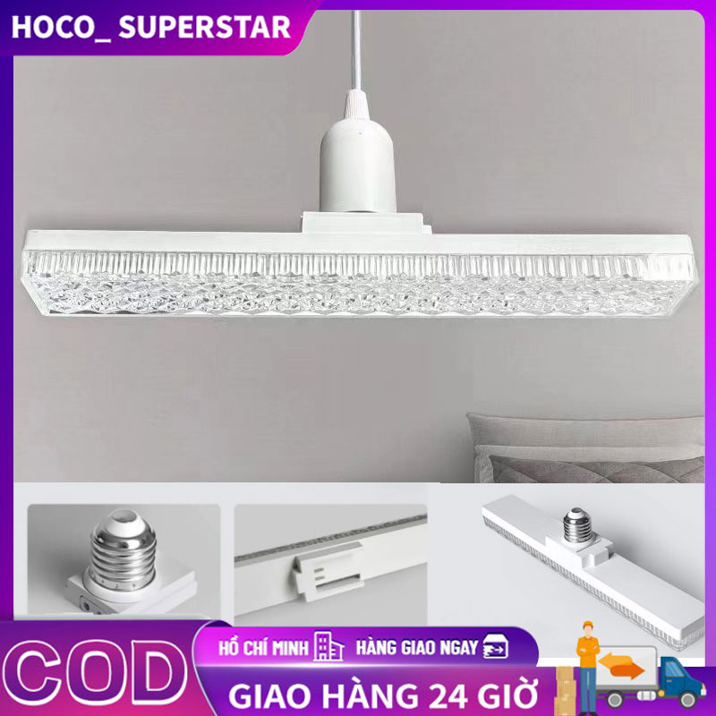 Bóng Đèn LED dài sáng 3 màu ánh pha lê hiện đại 28W tiết kiệm điện chuôi vặn E27