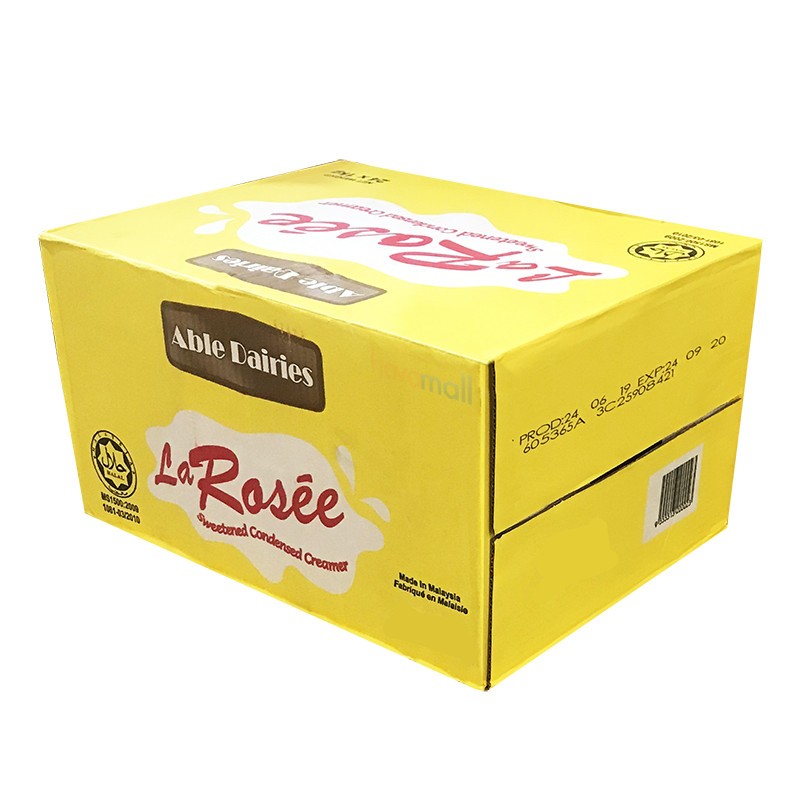 🥛 SỮA ĐẶC LA ROSEE NHẬP KHẨU MALAYSIA – NẮP TRƠN - NGUYÊN THÙNG 24 LON X 1KG