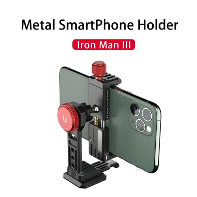 ULANZI ST-14 360 Metal Phone Holder Clip Iron Man 3 for Smartphone