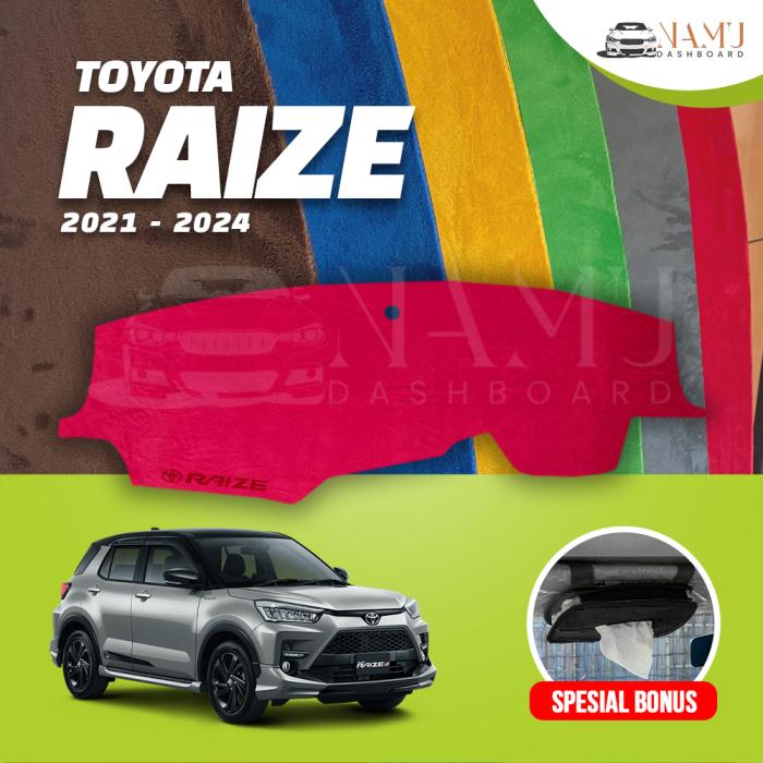 ALAS DASHBOARD MOBIL RAIZE - COVER KARPET PELINDUNG DASBOR TOYOTA 2021 Car Harga 95,000 rupiah*Gratis Ongkir