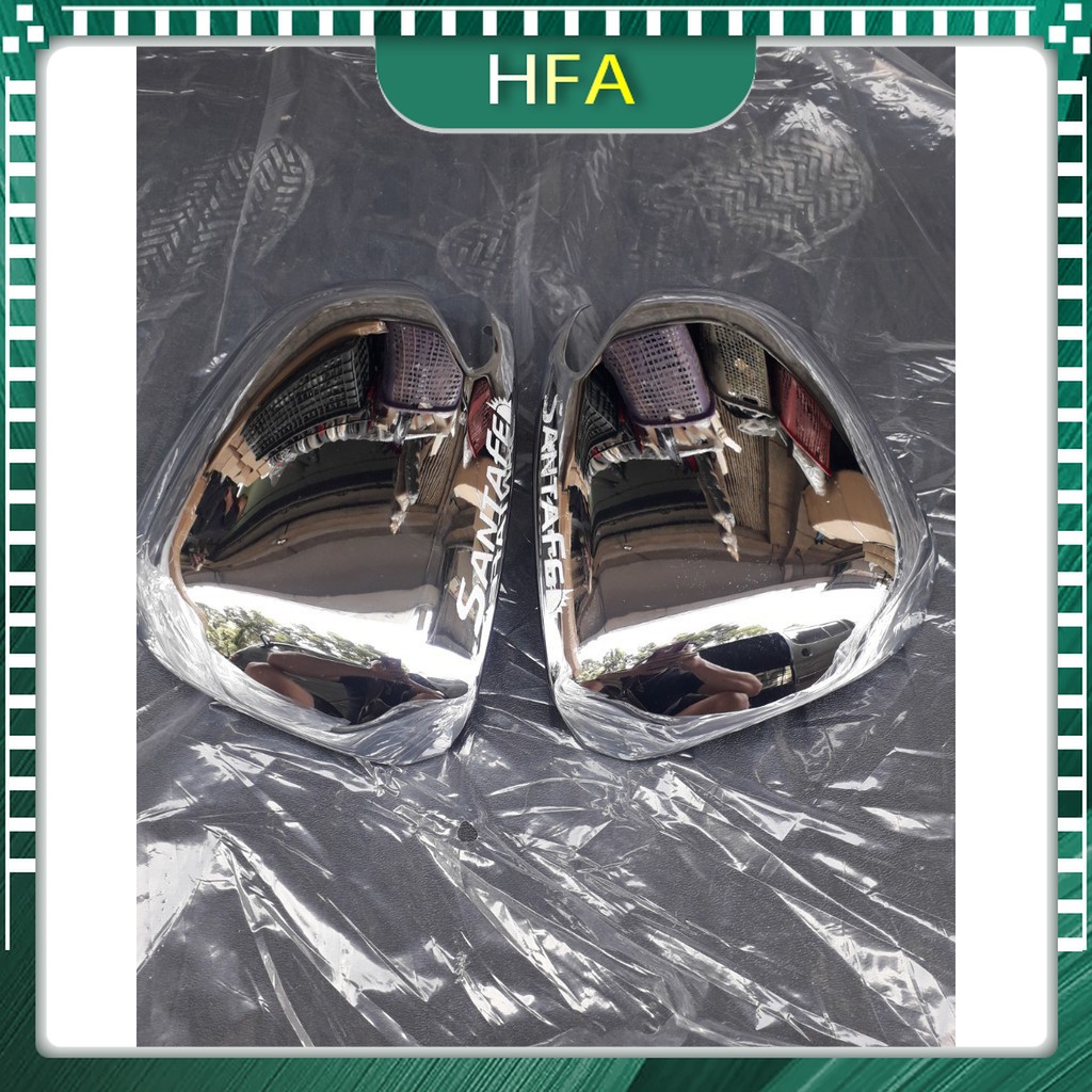 Bộ ốp gương mạ crom xe Hyundai Santafe đời xe 2019-2022 - HFA