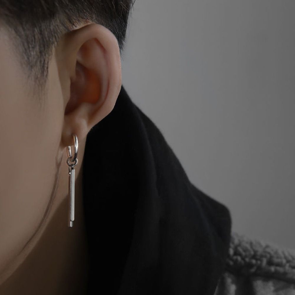 PULLBEAR Fashion Hip Hop Guys Piercing Party Gifts Ear Jewelry Hipster Rock Men Punk Earrings Ear Studs Hoop Earrings Circle Earring