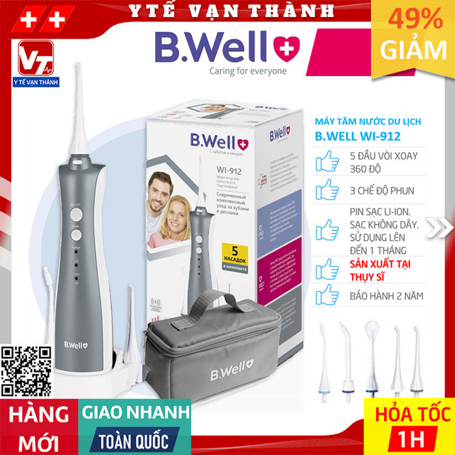 ✅ máy tăm nước cầm tay b.well wi-912 -vt0623 - y tế vạn thành