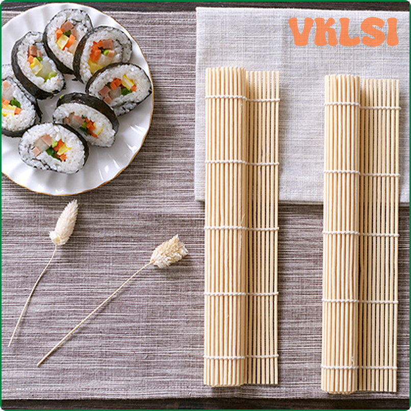 VKLSI Sushi Maker Bamboo Rolling Mat Reusable DIY Japanese Sushi Rolls Tools Triangle Mold Household Tools Kitchen Rice Roll Mold BRSTR
