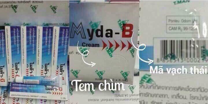 Kem đặc khắc phục nấm lanǥ ƅen Myda-B 