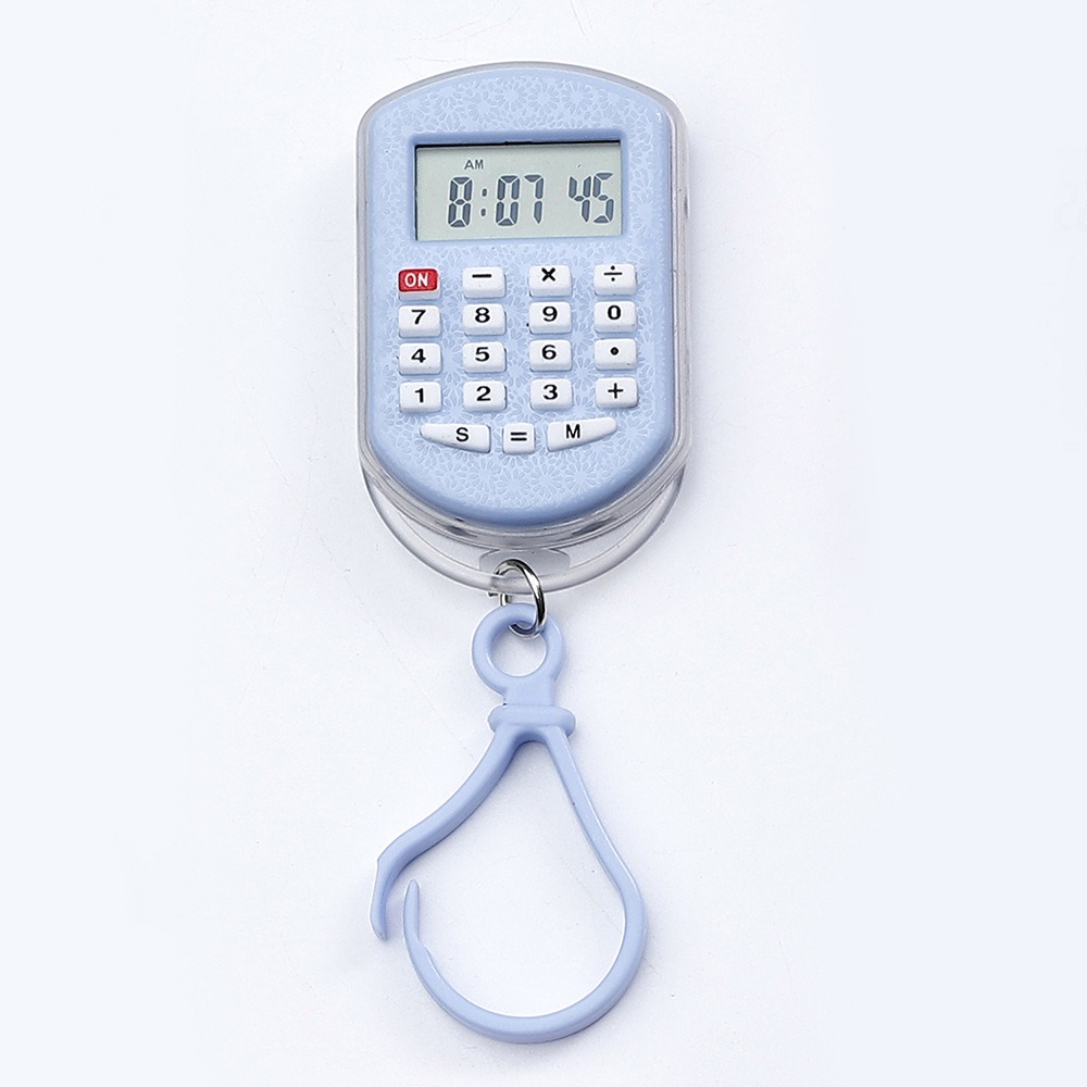 SPOIL ME DIGITAL GOODS Di động Máy tính mini Hiển thị thời gian Hiển thị 8 chữ số Máy tính bỏ túi móc khóa Sáng tạo Nút im lặng Máy tính điện tử Văn phòng phẩm cho sinh viên - 3