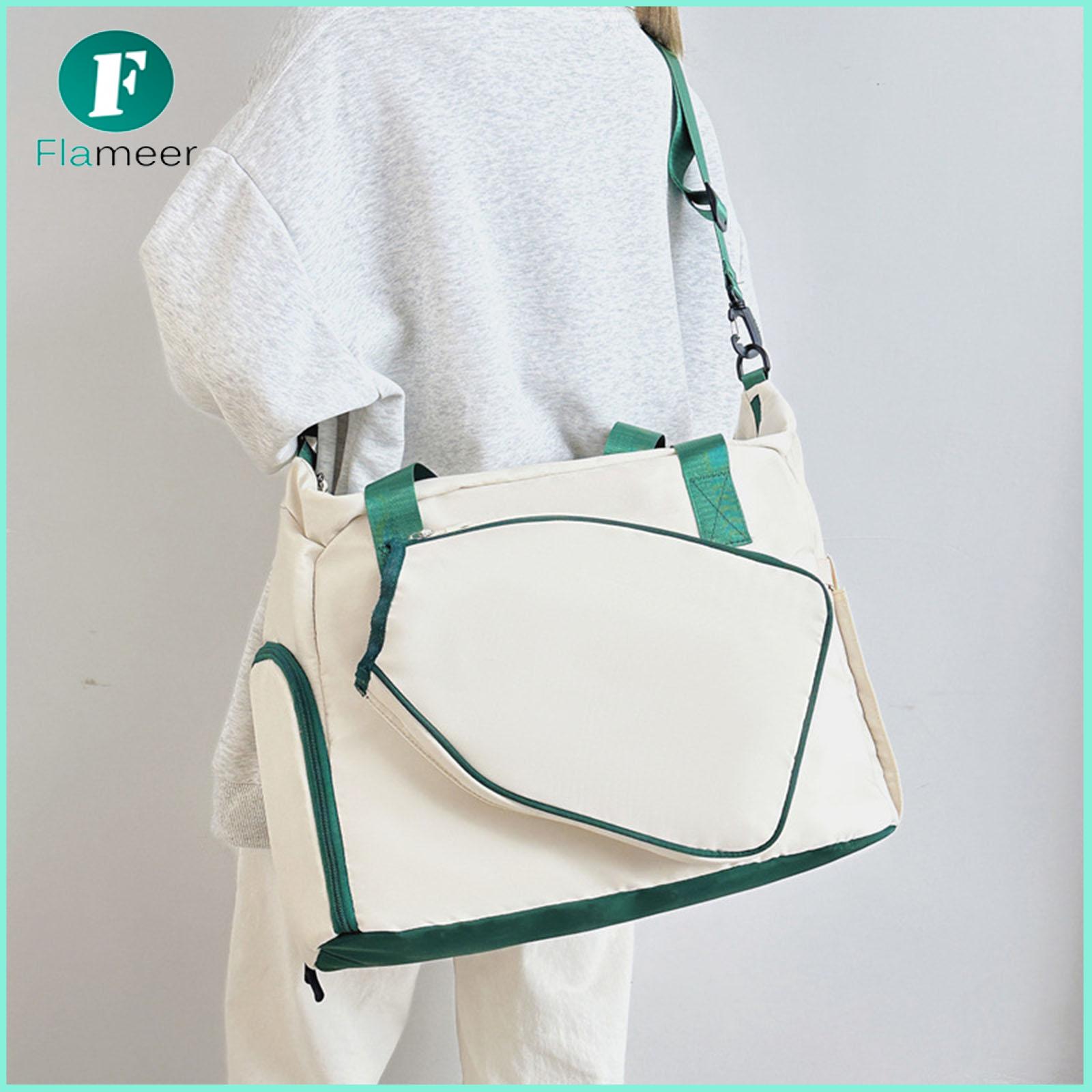 Flameer Tennis Bag Waterproof Detachable Adjustable Shoulder Strap Large Capacity Tote Badminton Racquet Bag with Paddle Holder Pocket ราคา 1,871 บาท*ส่งฟรี