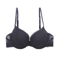 ELLE Lingerie Molded bra Pleat ยกทรงแบบมีโครงแต่งพลีทเสริมฟองน้ำ (สีเบสิค) - LB6541