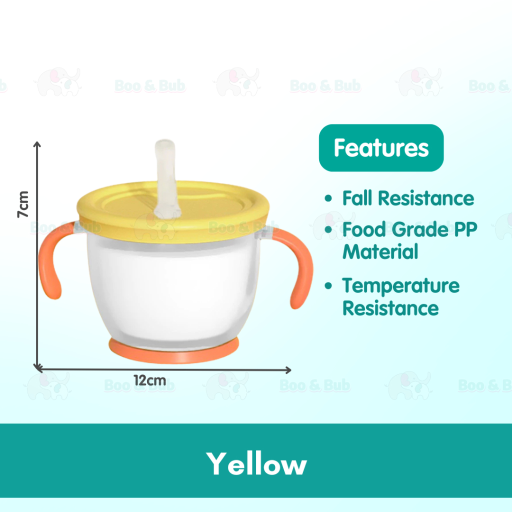 Boo&Bub 150ml Baby Feeding Cups Learning Training Sippy Drinking Straw Bottle Mug Kids Cawan Budak Bayi