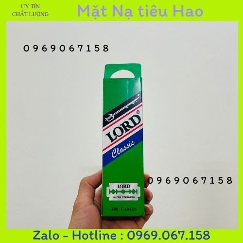 Lưỡi dao lam LORD hộp 200 lưỡi dao cho spa - salon - thẫm mỹ viện