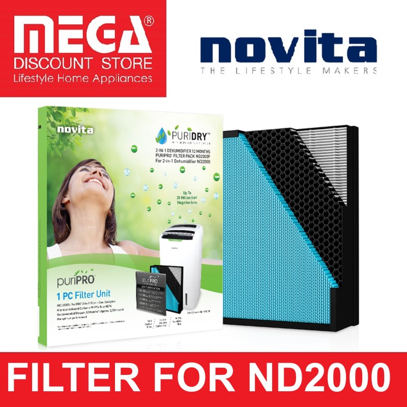 NOVITA FILTER PACK FOR ND2000 DEHUMIDIFIER Singapore