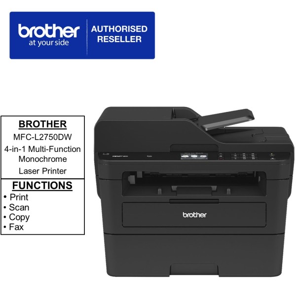 [READY STOCK] Brother MFC-L2750DW 4-in-1 Multi-Function Monochrome Laser Printer MultiFunction Centre with Automatic 2-sided Printing and Duplex scanning , NFC Reader and Wireless Networking  MFCL2750DW MFC L2750 DW MFC 2750dw l2750dw Singapore