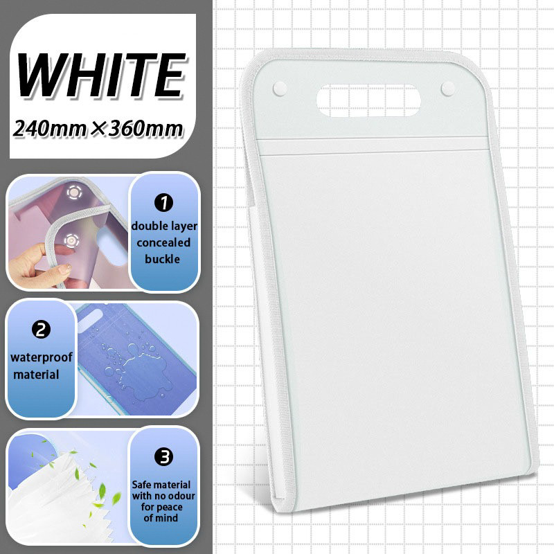 4 colors File Organizer 13-Layer Handle Folder Portfolio Folder Portable File Folder Waterproof