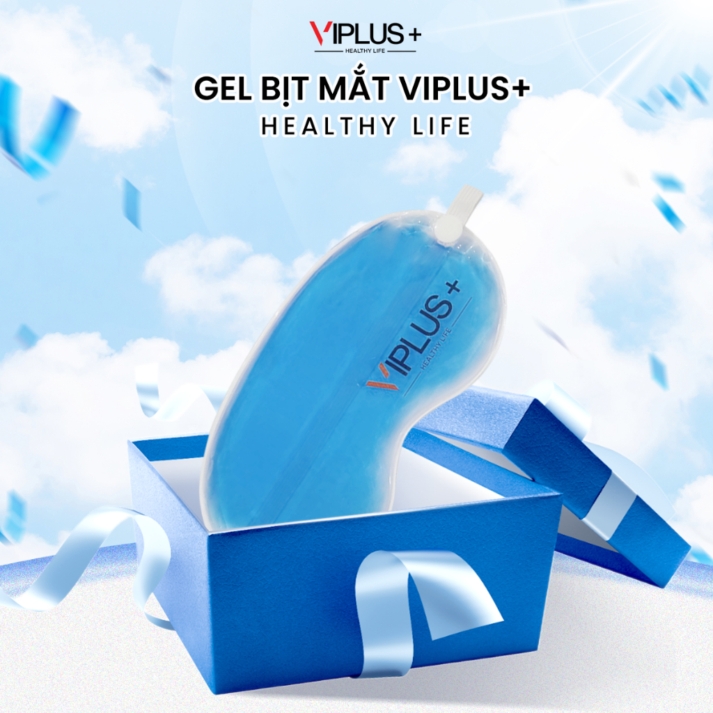 [GIFT] Bịt Mắt Dạng Gel VIPLUS+ Giúp Ngủ Ngon, Giảm Đau Xả Stress