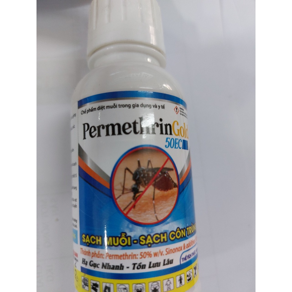 Thuốc diệt muỗi Permethrin Gold chai 100ml