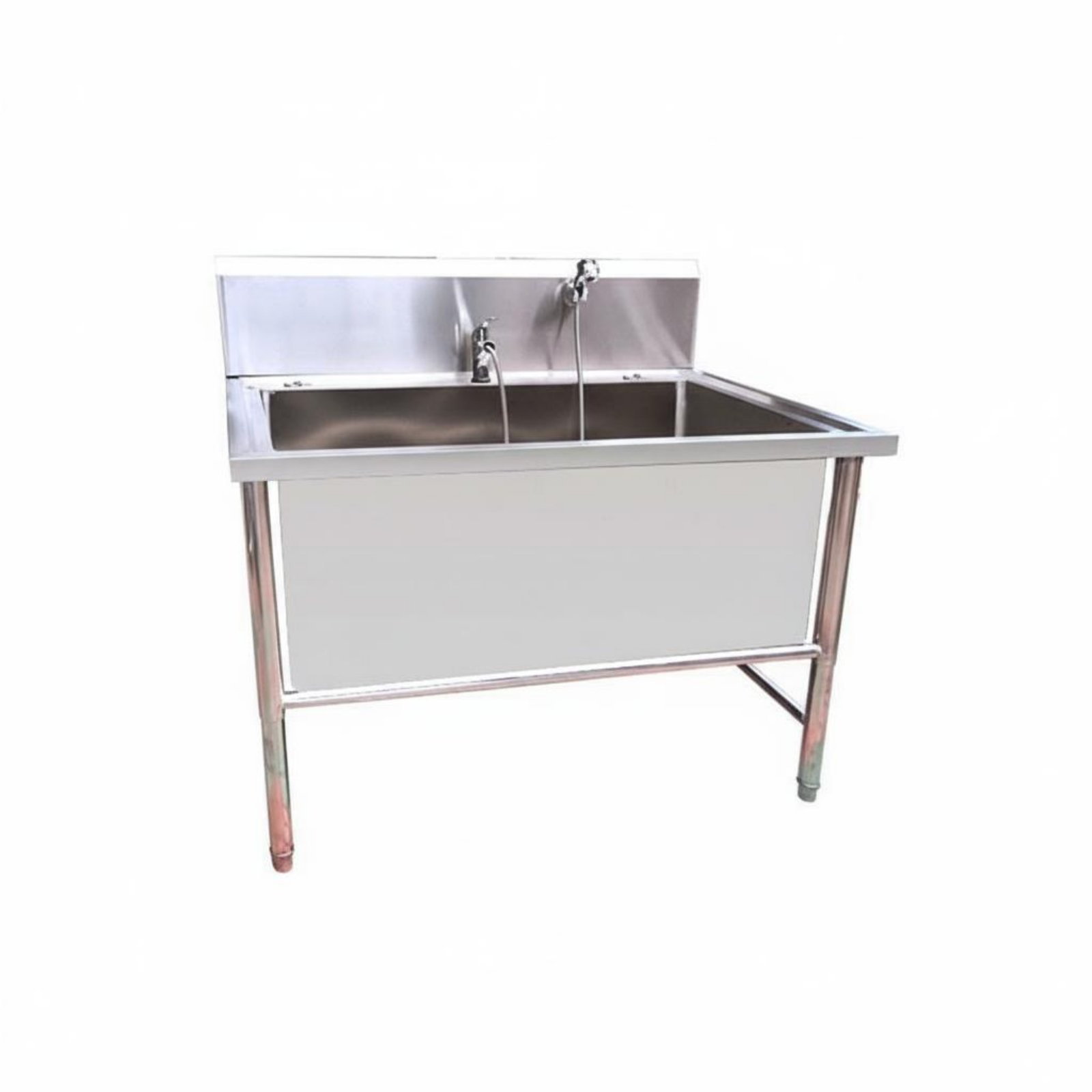 Easy to Clean Stainless Steel Grooming Tub Anti-Slip Design Stainless Steel Dog Wash Station Heavy Duty Professional Pet Bathing Tub Leak-Proof Construction for Veterinarians, Veterinary Medical Facility ราคา 17,352 บาท*ส่งฟรี