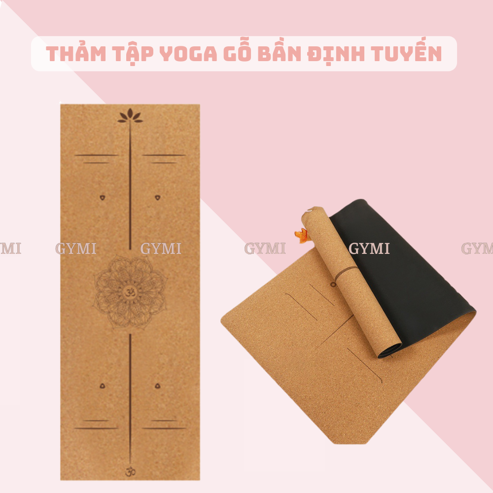 Thảm tập yoga gỗ bần định tuyến 183cm x 61cm