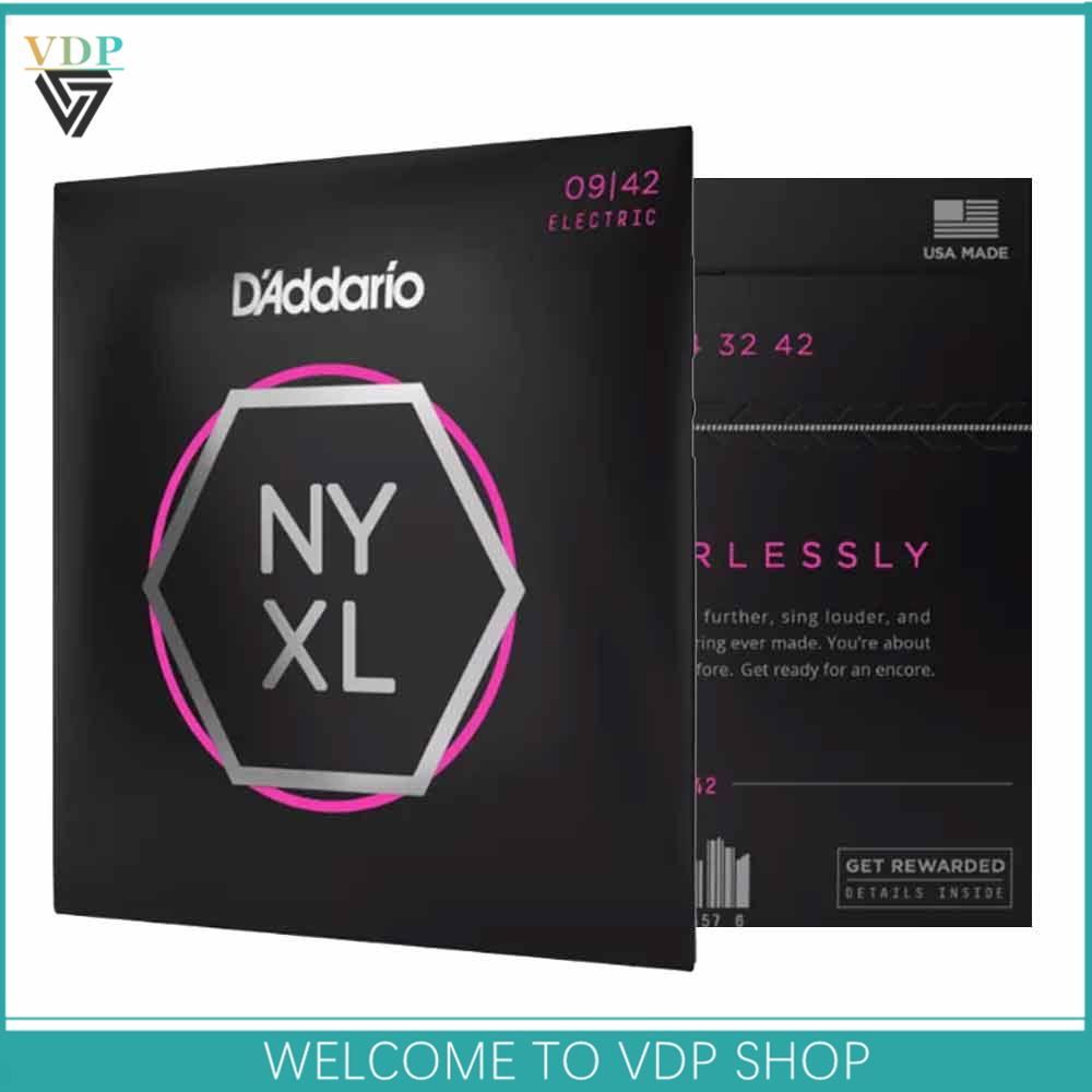 New D-addario NY XL-0942 Electric Guitar Strings Super Light, 09-42 NYXL