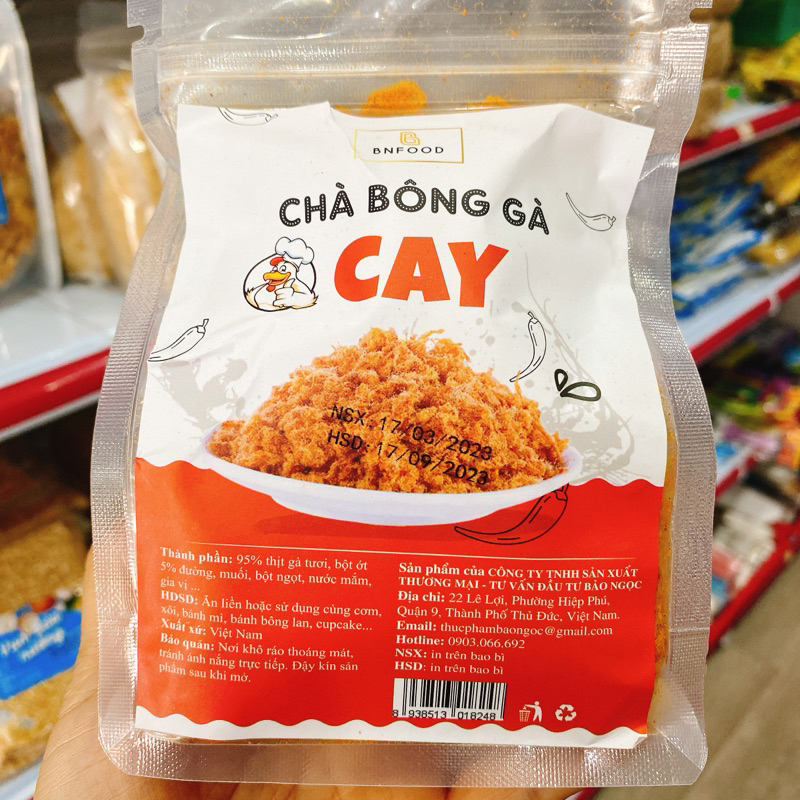Chà bông gà cay 200gr