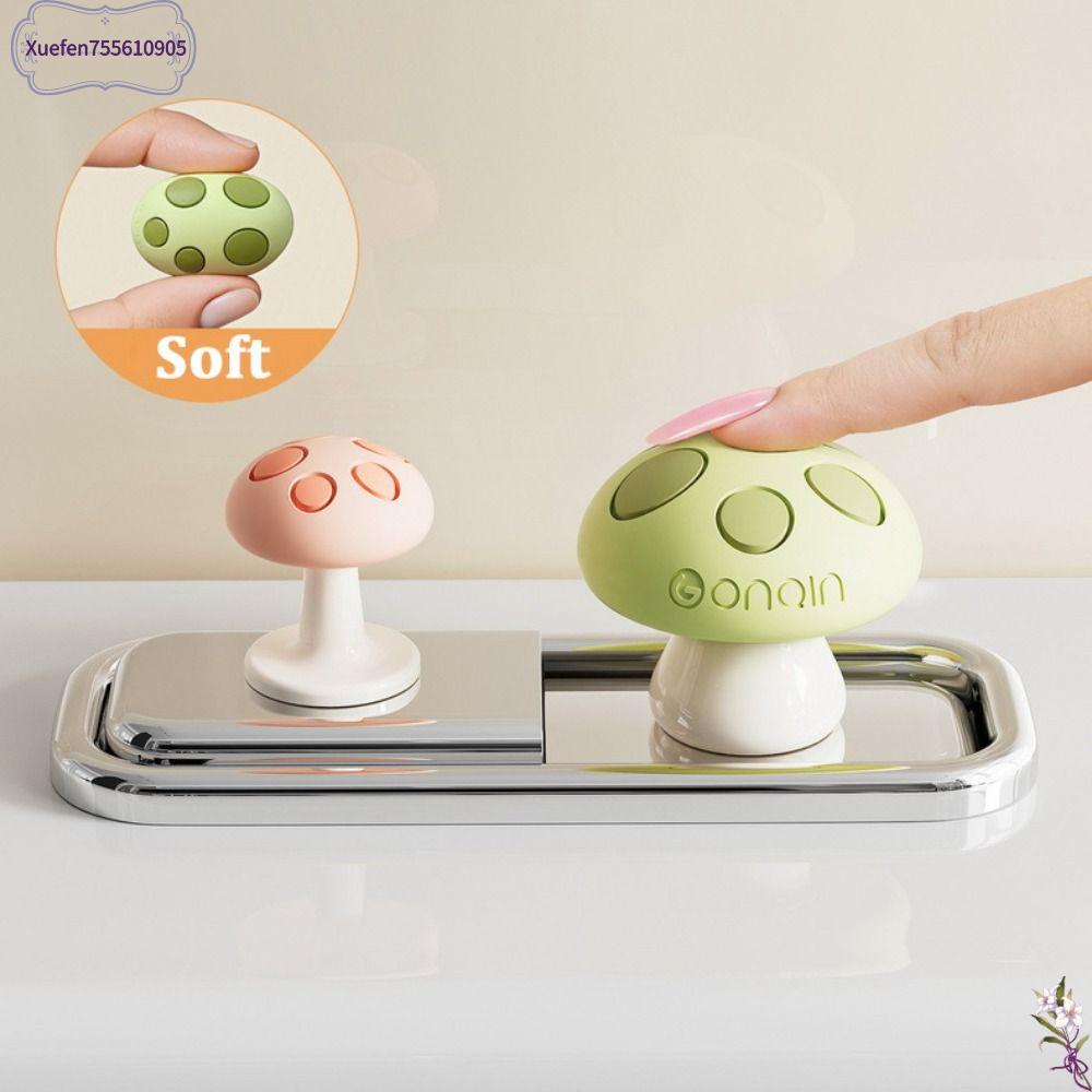 XUEFEN755610905 Hình nấm Nút nhấn bồn cầu Chất kết dính Bảo vệ móng tay Công tắc nhấn bồn nước Phổ quát Đa chức năng Máy ép bồn cầu