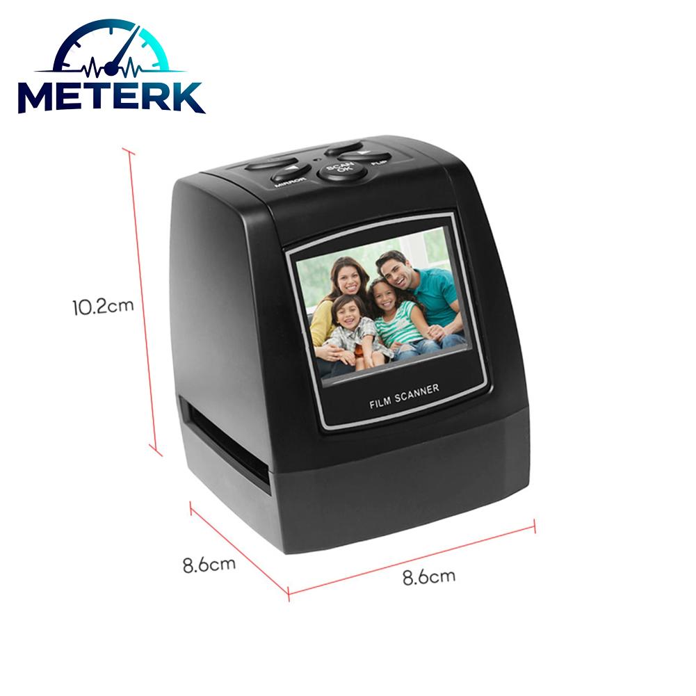 Meterk เครื่องสแกนฟิล์มดิจิตอล 35 มม./135 มม 2.4in TFT LCD หน้าจอฟิล์มสไลด์สแกนเนอร์รองรับการเล่นตัวอย่างสีดำ ราคา 3,026 บาท*ส่งฟรี