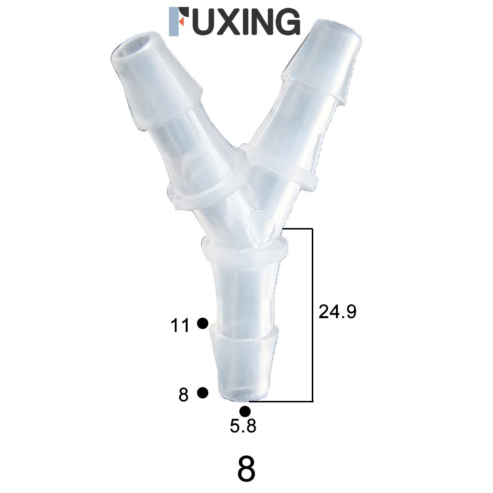 FUXING Plastic Tee Hose Connector White Easy To Install Multiple Sizes Available ราคา 28 บาท*ส่งฟรี