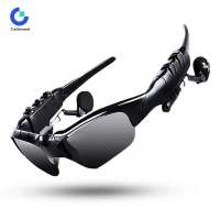 本地Calistouk  5.0 Smart Bluetooth Audio Glasses Outdoor Sports Cycling Surround Sound Headphones Listen To Music Call Polarized Sunglasses