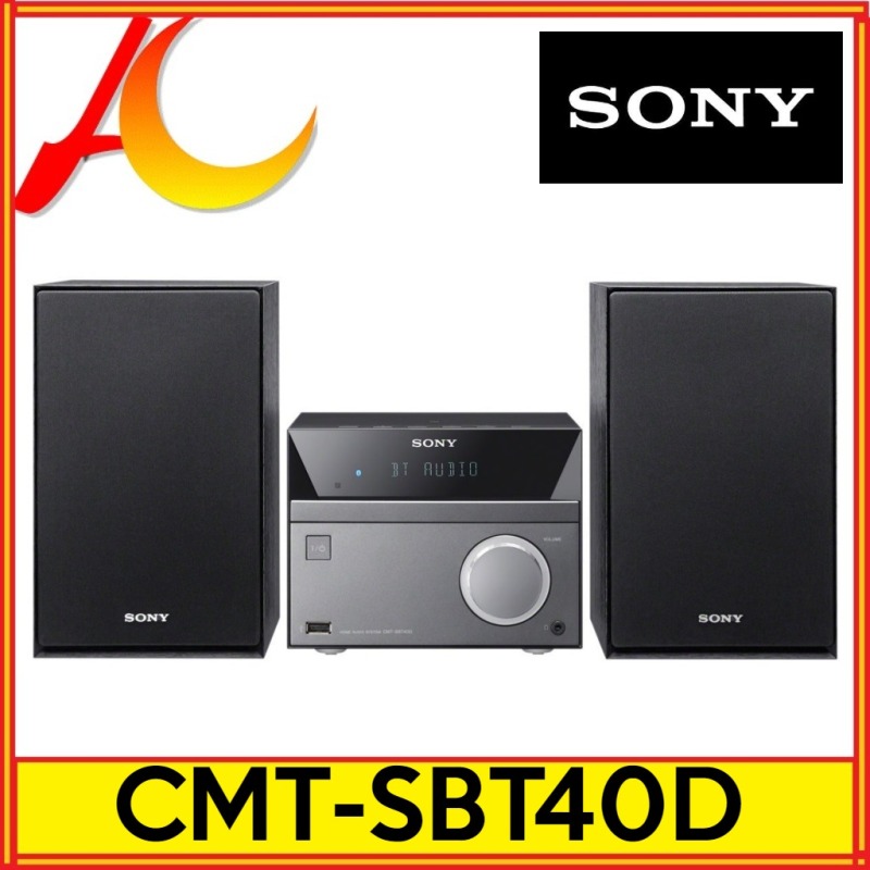 Sony CMT-SBT40D 50W Bluetooth Hi-Fi System with CD and FM Radio Black/Grey (40D CMTSBT40D) Singapore