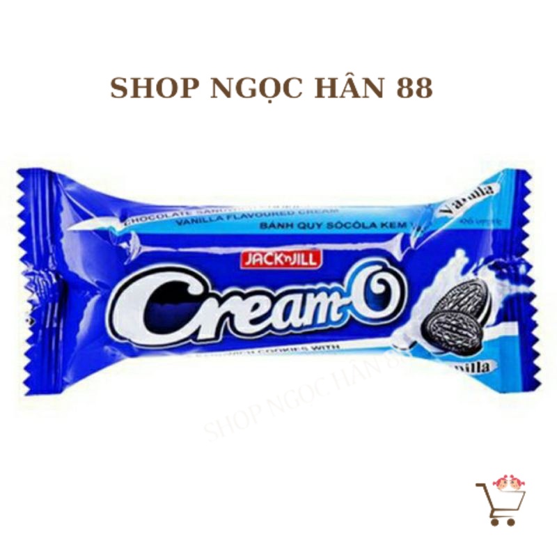 Bánh quy nhân kem hương vani creamo gói 54g-85g date mới