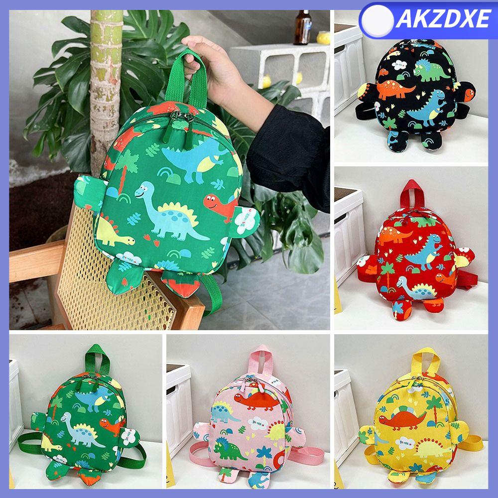 AKZDXE Động vật Nylon Khủng long hoạt hình Ba lô trẻ em Cặp sách Ba lô trẻ em Cặp sách mẫu giáo