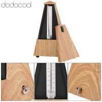Dodocool Máy đếm nhịp cơ học Guitar Piano Trống Nhạc cụ loại tháp Máy đếm nhịp (Hạt gỗ nông)