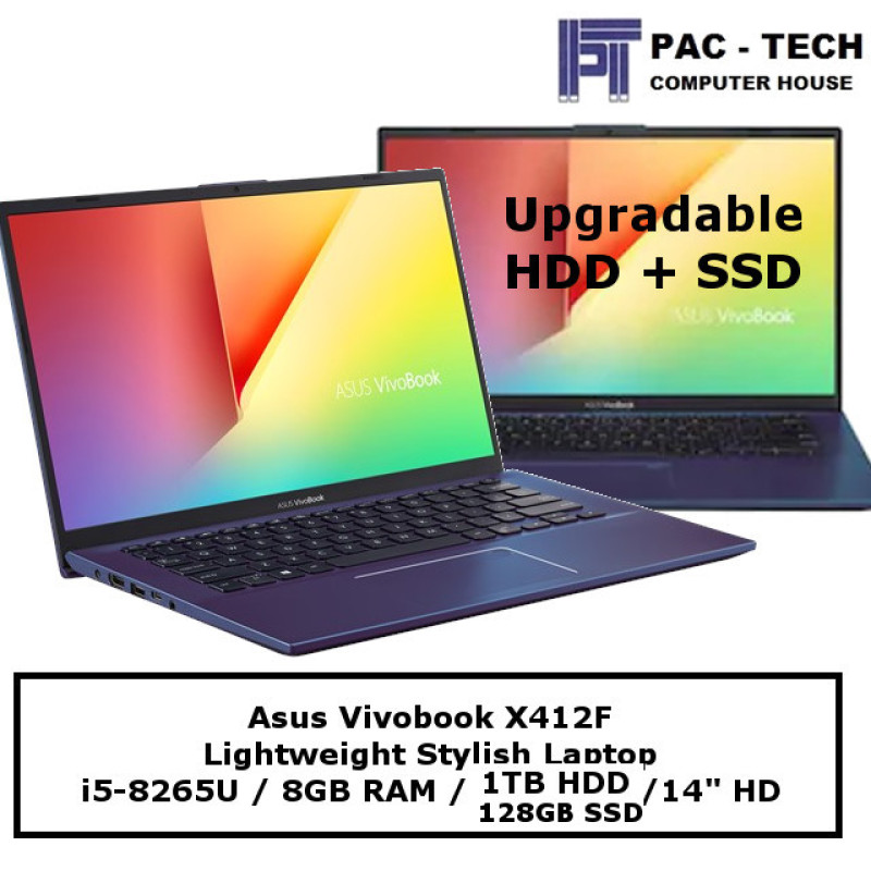 Asus Vivobook X412 / i5-8265U / 1TB HDD + 128GB SSD / 8GB RAM / 14 Display / 1 Year Warranty