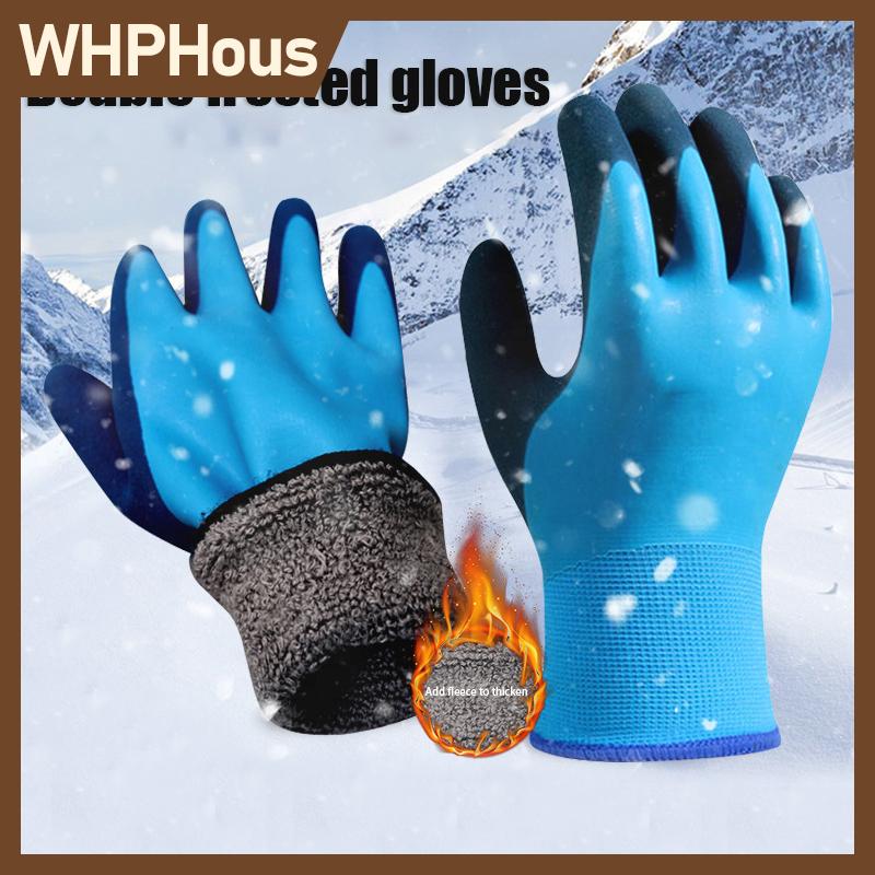 WHPHous -30 độ lạnh lưu trữ chống đóng băng unisex lao động bảo vệ Găng tay câu cá lạnh-bằng chứng nhiệt Windproof làm việc găng tay