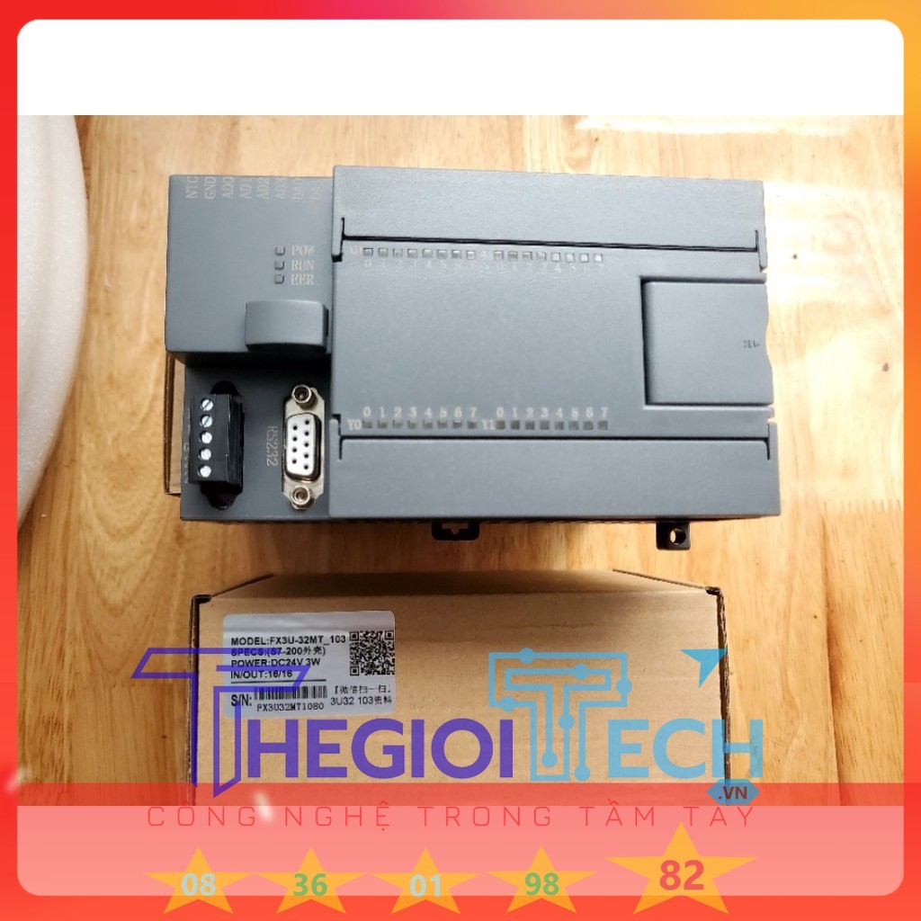 Bộ lập trình PLC LK3U FX3U 14 16 20 24 30 32MT 32MR 48 64 MT MR MRT AD 2DA phát xung 4/8 TRỤC RTC Modbus RTU RS485 ADPRW - FX3U-32MT S7