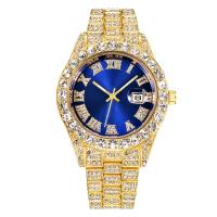 MUQZI Hip Hop Stylish Watch For Men Iced-Out Imitation Diamond Roman Scale Fashion Luxury Jewelry Trend Savior 9 Colors For Christmas Gift