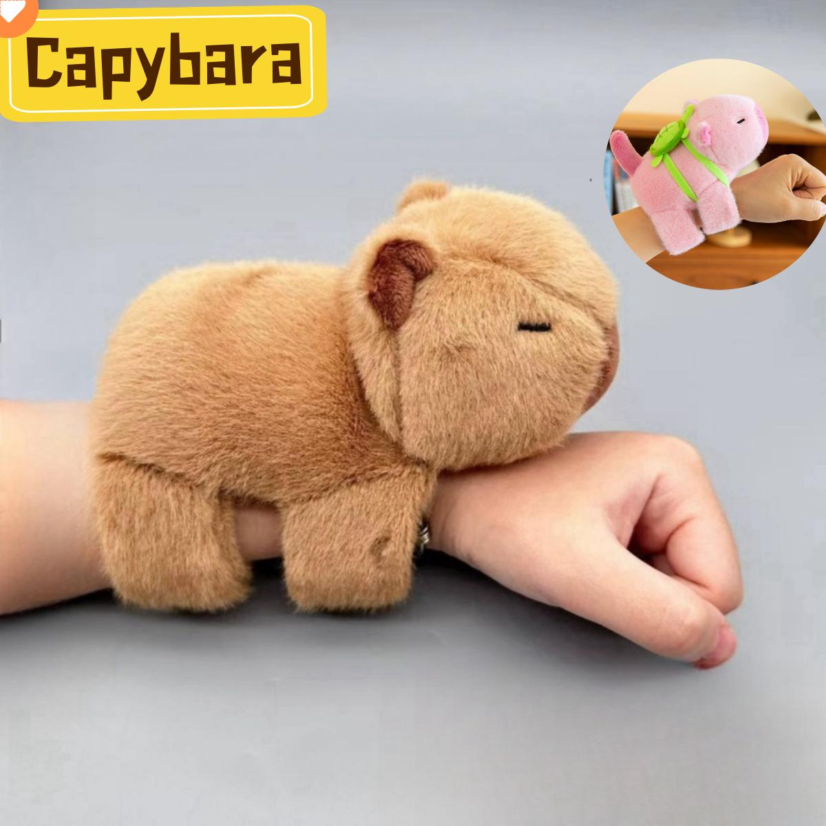Cute Capybara Plush Doll Wrist Style Plush Papa Circle Toys For Children Students,creative Kapibala Plush Toy Gift Birthday Gift