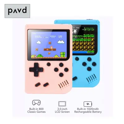 [SG Ready Stock] SUP Game Box Built-in 400 in 1 Retro Handheld Game Console Classic Gameboy Emulator 2 Player Mode Grey