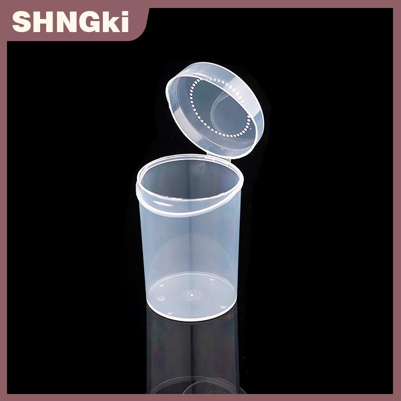 SHNGki Trong Suốt Nhựa Bông Nụ Hộp Lưu Trữ Máy Tính Để Bàn Chống Bụi Loại Bỏ Trang Điểm Bông Son Môi Mỹ Phẩm Lưu Trữ Tổ Chức