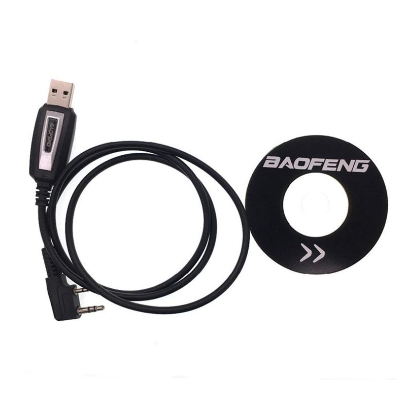 Trọng lượng nhẹ Cáp lập trình USB cho Baofeng UV5R/888S Bộ đàm cáp với trình điều khiển CD firmware dây
