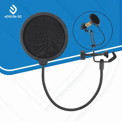 eDSLRs Double Layer Studio Microphone Pop Filter