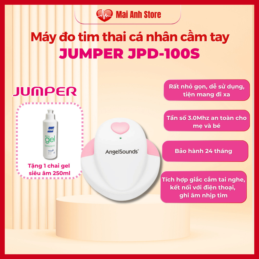 Máy đo tim thai cá nhân Jumper JPD-100S - hàng xuất Đức
